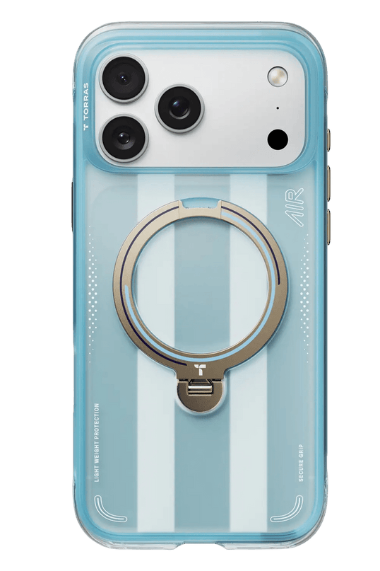iPhone 17 Pro Max/18 Pro Max OStand Q3 Air World Cup Serisi Magsafe Kılıf - Açık Mavi 4