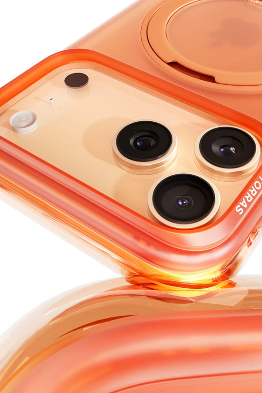 iPhone 17 Pro Max/18 Pro Max Ostand R Air Magsafe Kapak Kılıf - Turuncu 4