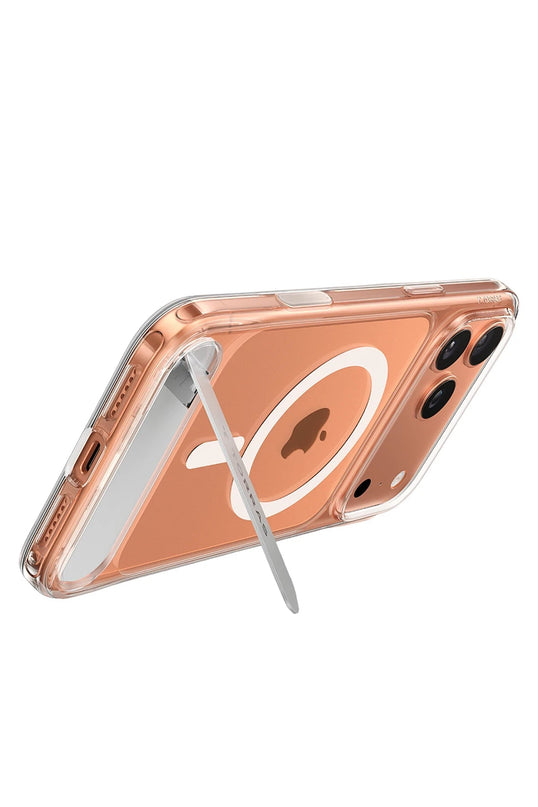 iPhone 17 Pro Max/18 Pro Max P Stand Serisi Magsafe Kılıf - Şeffaf 4