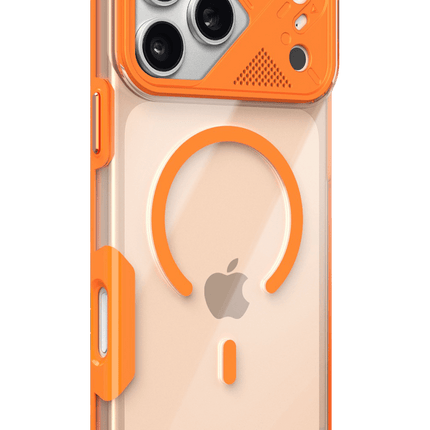 iPhone 17 Pro Max/18 Pro Max Zinko Magsafe Kapak Kılıf - Turuncu 3