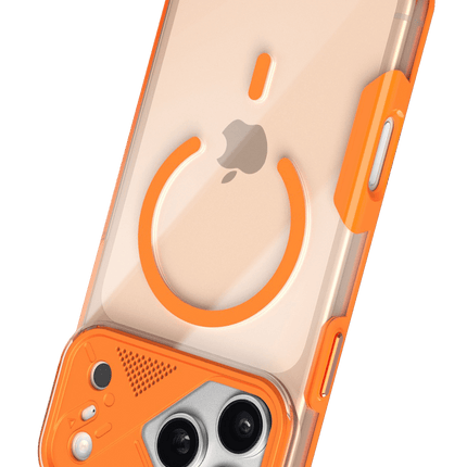 iPhone 17 Pro Max/18 Pro Max Zinko Magsafe Kapak Kılıf - Turuncu 4