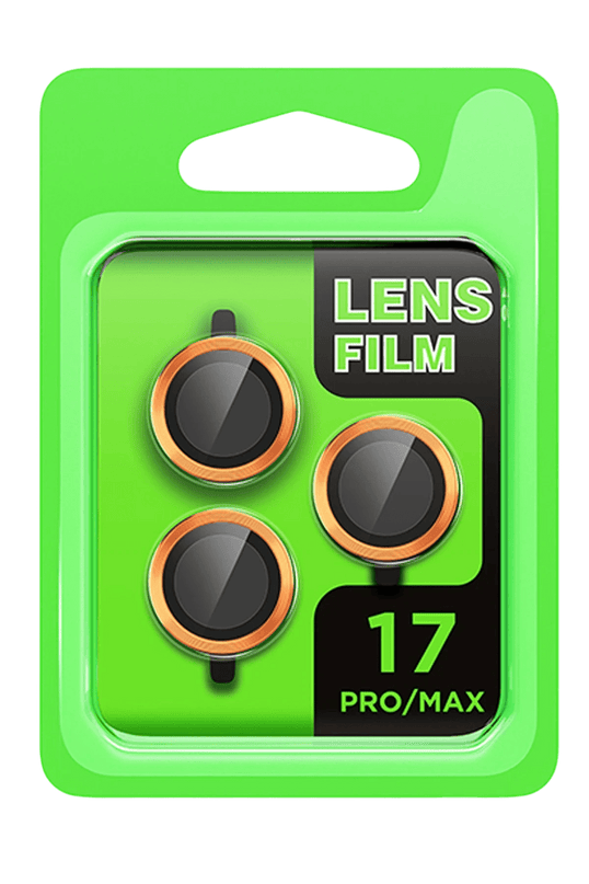 iPhone 17 Pro Raze Metal Kamera Lens - Turuncu