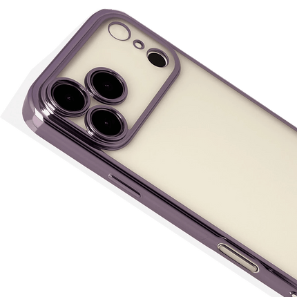 iPhone 17 Pro Razer Lensli Silikon Kılıf - Mor 3