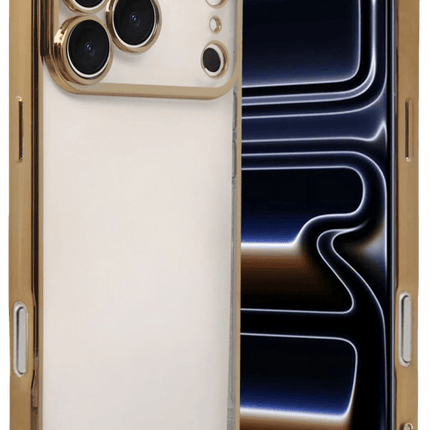 iPhone 17 Pro Razer Lensli Silikon Kılıf - Gold