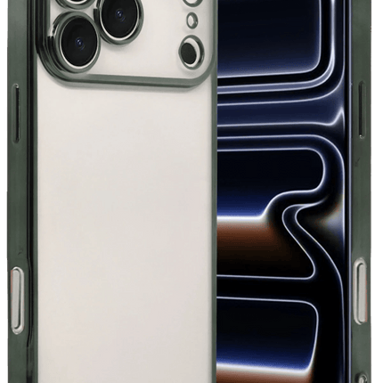 iPhone 17 Pro Razer Lensli Silikon Kılıf - Yeşil