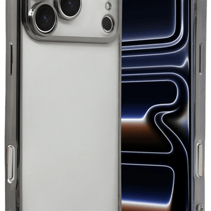iPhone 17 Pro Razer Lensli Silikon Kılıf - Titan Gri