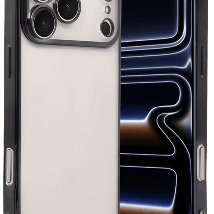 iPhone 17 Pro Razer Lensli Silikon Kılıf - Siyah
