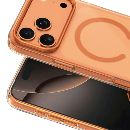 iPhone 17 Pro/18 Pro Dazzle Pro Matte Magsafe Kılıf - Turuncu 2