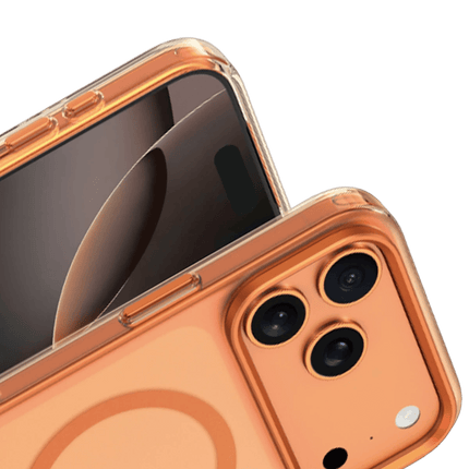 iPhone 17 Pro/18 Pro Dazzle Pro Matte Magsafe Kılıf - Turuncu 3
