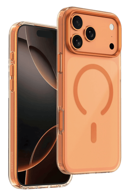 iPhone 17 Pro/18 Pro Dazzle Pro Matte Magsafe Kılıf - Turuncu