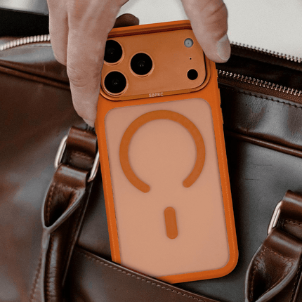iPhone 17 Pro/18 Pro Grant Magsafe Kapak Kılıf - Turuncu 3