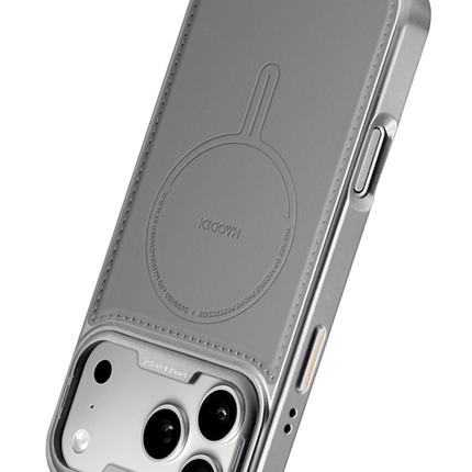 iPhone 17 Pro/18 Pro HBC-465 Carnallite Magsafe Kapak Kılıf - Titan Gri 3