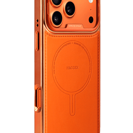 iPhone 17 Pro/18 Pro HBC-465 Carnallite Magsafe Kapak Kılıf - Turuncu 2