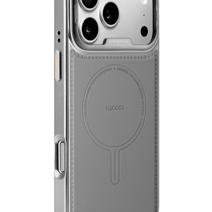 iPhone 17 Pro/18 Pro HBC-465 Carnallite Magsafe Kapak Kılıf - Titan Gri 2