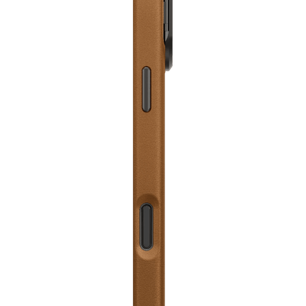 iPhone 17 Pro/18 Pro Heldro Pro Magsafe Standlı Deri Kapak Kılıf - Karamel 4