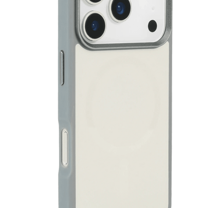 iPhone 17 Pro/18 Pro IRIS Matte Pure Glass Magsafe Kapak Kılıf - Titan Gri 4