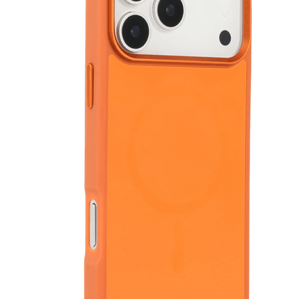 iPhone 17 Pro/18 Pro IRIS Matte Pure Glass Magsafe Kapak Kılıf - Turuncu 3