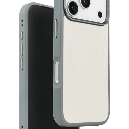 iPhone 17 Pro/18 Pro IRIS Matte Pure Glass Magsafe Kapak Kılıf - Titan Gri