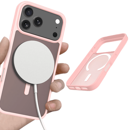 iPhone 17 Pro/18 Pro Jota Magsafe Kapak Kılıf - Pudra 3