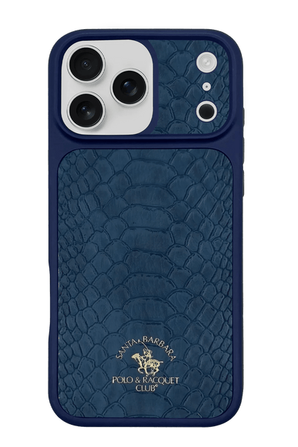 iPhone 17 Pro/18 Pro Knight Deri Kapak Kılıf - Lacivert