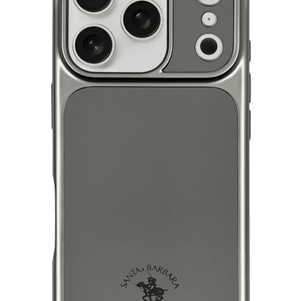 iPhone 17 Pro/18 Pro Lucas Kapak Kılıf - Gümüş