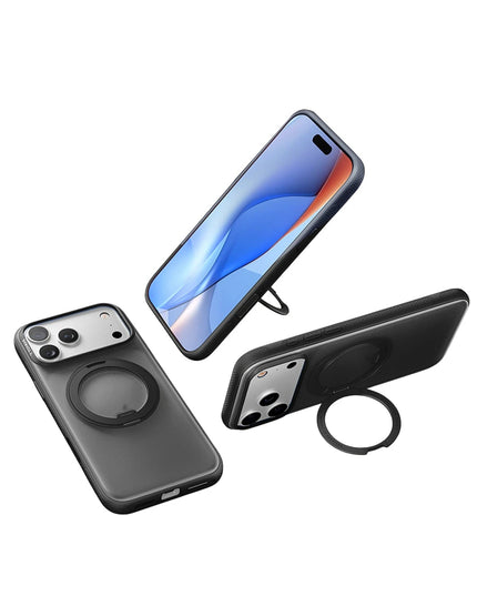 iPhone 17 Pro/18 Pro O Stand R Fitness Serisi Magsafe Kılıf - Siyah 5