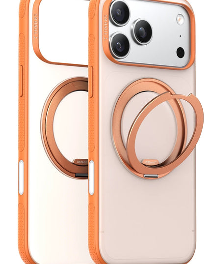 iPhone 17 Pro/18 Pro O Stand R Fitness Serisi Magsafe Kılıf - Turuncu 2