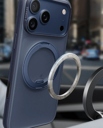 iPhone 17 Pro/18 Pro O Stand R Fitness Serisi Magsafe Kılıf - Lacivert 4