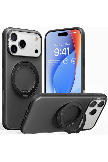 iPhone 17 Pro/18 Pro O Stand R Fitness Serisi Magsafe Kılıf - Siyah