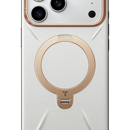 iPhone 17 Pro/18 Pro O Stand Spin VegSkin Serisi Magsafe Kılıf - Gri 2