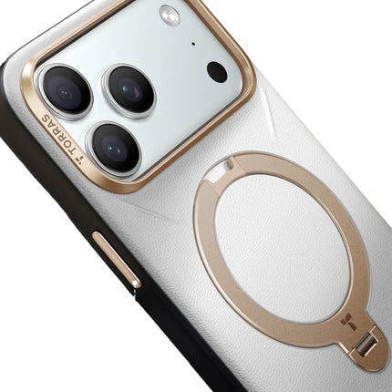 iPhone 17 Pro/18 Pro O Stand Spin VegSkin Serisi Magsafe Kılıf - Gri 5