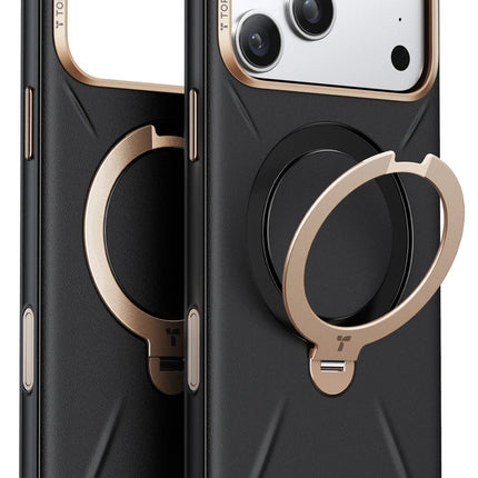 iPhone 17 Pro/18 Pro O Stand Spin VegSkin Serisi Magsafe Kılıf