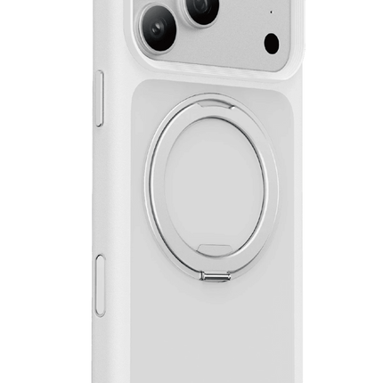 iPhone 17 Pro/18 Pro Omega Magsafe Standlı Kapak Kılıf - Beyaz 3