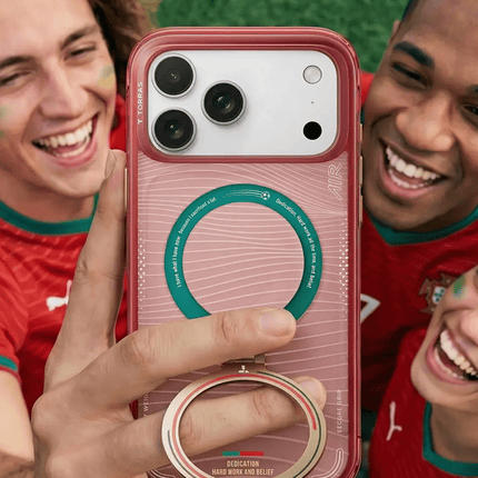 iPhone 17 Pro/18 Pro OStand Q3 Air World Cup Serisi Magsafe Kılıf - Kırmızı 5