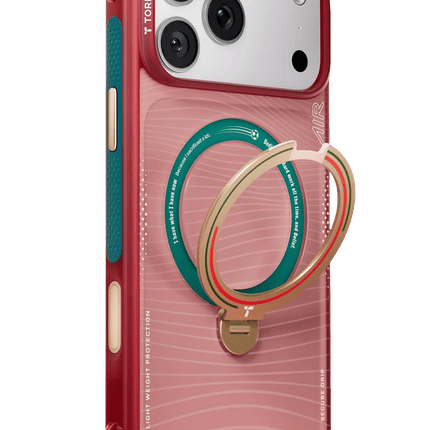 iPhone 17 Pro/18 Pro OStand Q3 Air World Cup Serisi Magsafe Kılıf - Kırmızı 4
