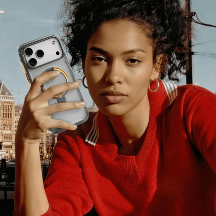iPhone 17 Pro/18 Pro OStand Q3 Air World Cup Serisi Magsafe Kılıf - Gri 5