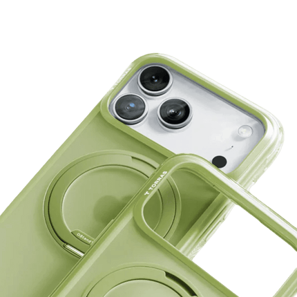 iPhone 17 Pro/18 Pro Ostand R Air Magsafe Kapak Kılıf - Yeşil 5