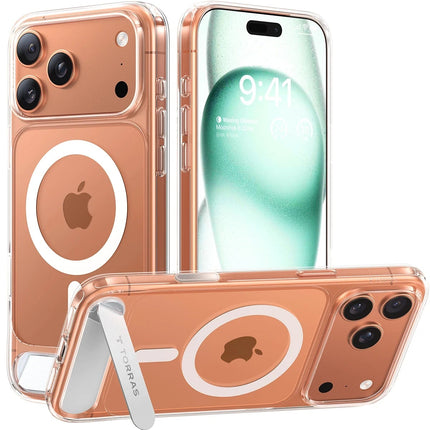 iPhone 17 Pro/18 Pro P Stand Serisi Magsafe Kılıf - Şeffaf