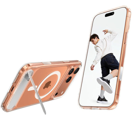 iPhone 17 Pro/18 Pro P Stand Serisi Magsafe Kılıf - Şeffaf 3
