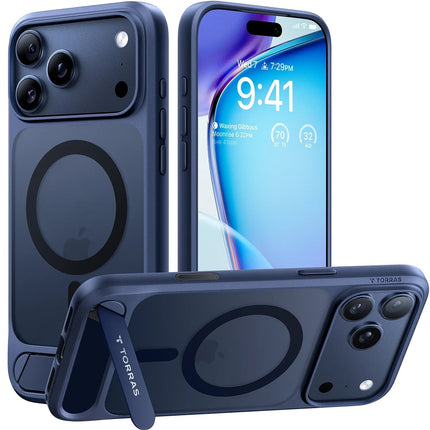 iPhone 17 Pro/18 Pro P Stand Serisi Magsafe Kılıf - Lacivert