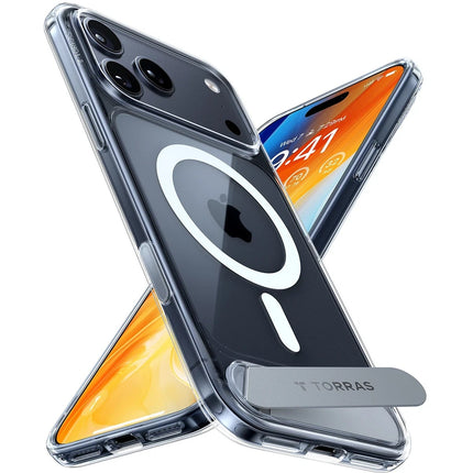 iPhone 17 Pro/18 Pro P Stand Serisi Magsafe Kılıf - Şeffaf 2