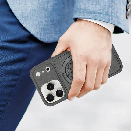 iPhone 17 Pro/18 Pro Primo Magsafe Stand Kapak Kılıf - Titan Gri 4