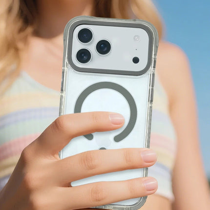 iPhone 17 Pro/18 Pro Rebecca Magsafe Kapak Kılıf - Açık Gri 4