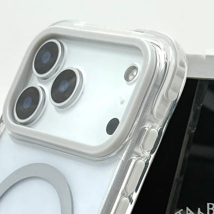 iPhone 17 Pro/18 Pro Rebecca Magsafe Kapak Kılıf - Açık Gri 7