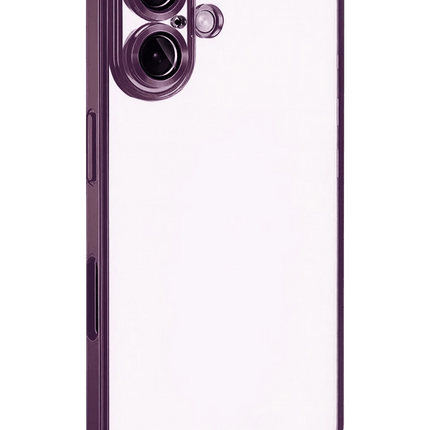 iPhone 17 Razer Lensli Silikon Kılıf - Açık Mor 3