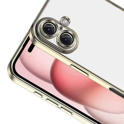 iPhone 17 Razer Lensli Silikon Kılıf - Gold 2