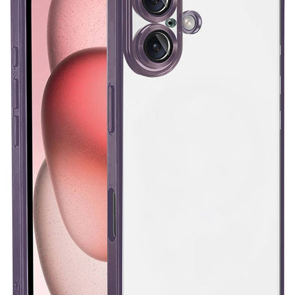 iPhone 17 Razer Lensli Silikon Kılıf - Mor