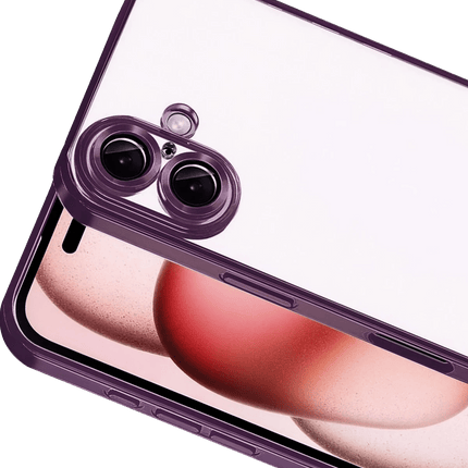 iPhone 17 Razer Lensli Silikon Kılıf - Açık Mor 2