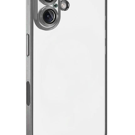 iPhone 17 Razer Lensli Silikon Kılıf - Titan Gri 3
