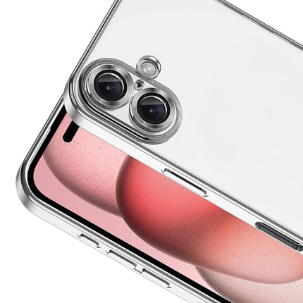 iPhone 17 Razer Lensli Silikon Kılıf - Gümüş 2